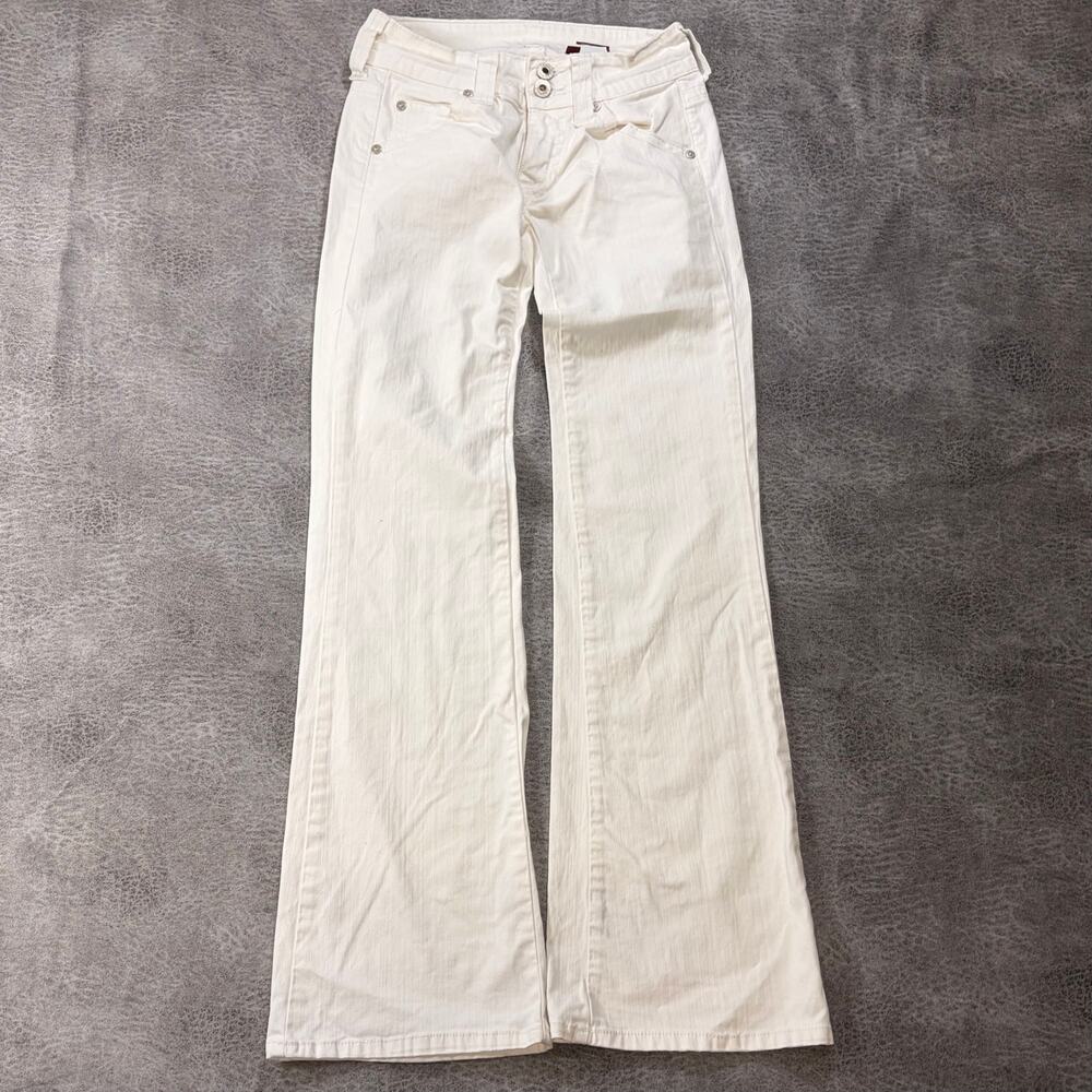 Vintage White Bongo Flare Jeans